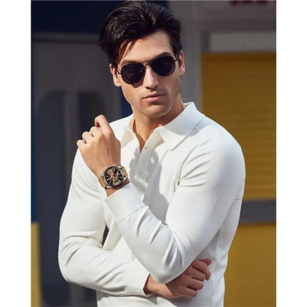 Mens Analog Quartz Chronograph Waterproof Luminous Mens Wrist Watch